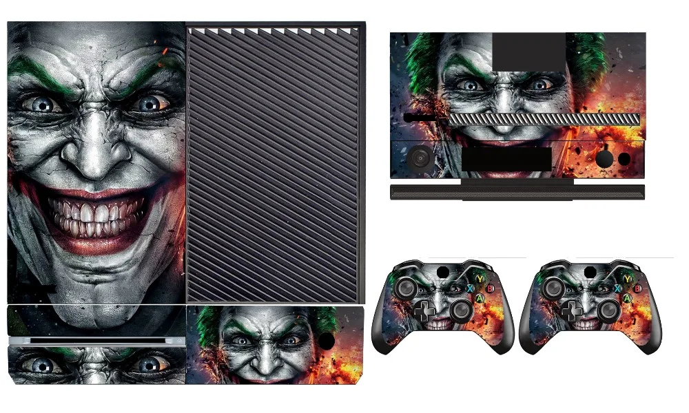 250 Joker Vinyl Skin Sticker Protector for Microsoft Xbox One and 2