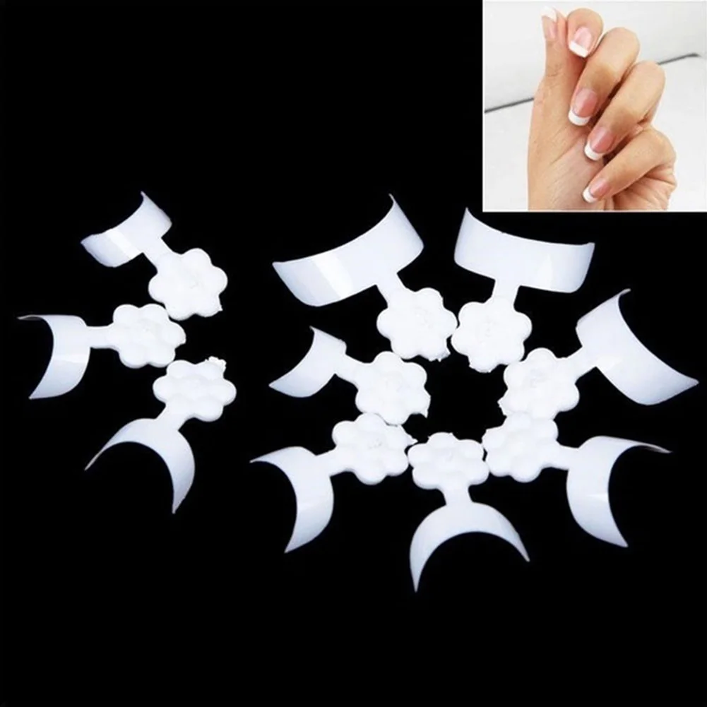 

100Pcs Natural French False Nail Art Fake Tips Short Edge Armor Acrylic UV Gel Tips With Box Beauty Tool In Stock Fast Ship