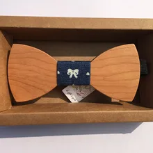 Лидер продаж Европейская мода Личность аксессуар Дизайн одноцветное Хорошая древесина лук Галстуки для Для мужчин бабочка Средства ухода за кожей Шеи Галстук xk091