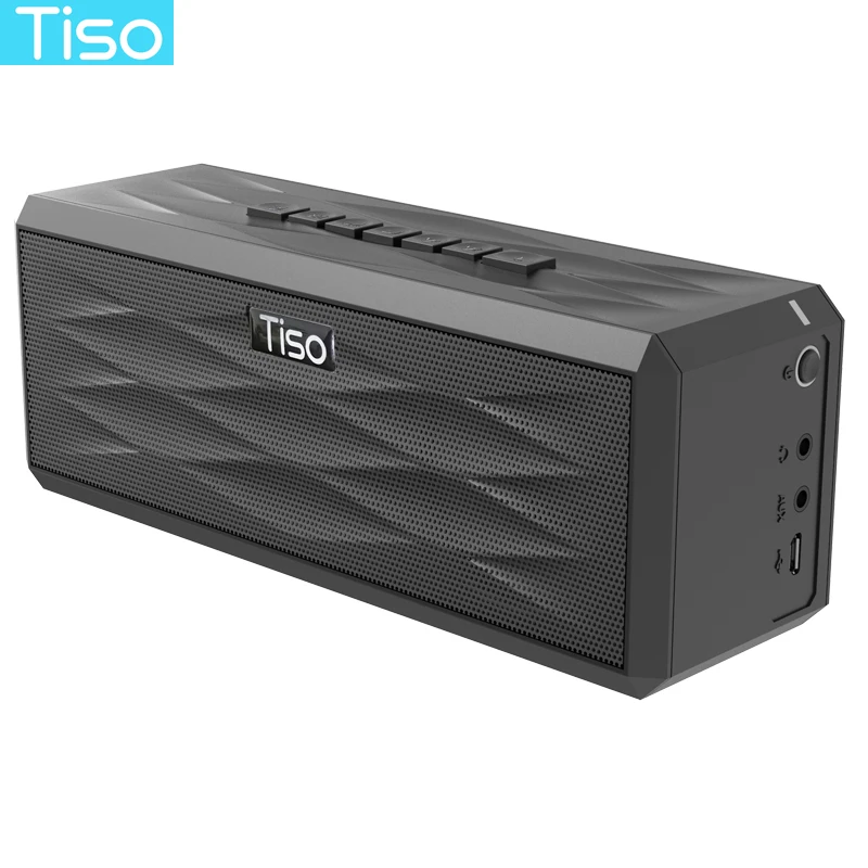 Tiso 3,1 каналов 20 Вт громкоговорители+ 5 Вт твитер выход беспроводной Bluetooth динамик HIFI 3D стерео супер бас домашний звук subwoof - Цвет: Черный