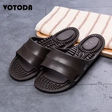 Summer Men's Flat Indoor Massage Slippers Soft Sole Cool Water Flip Flops Men Home Non-slip Bathroom Shoes Casual Beach Slides цена Summer Men's Flat Indoor Massage Slippers Soft Sole Cool Water Flip Flops Men Home Non-slip Bathroom Shoes Casual Beach Slides цены онлайн