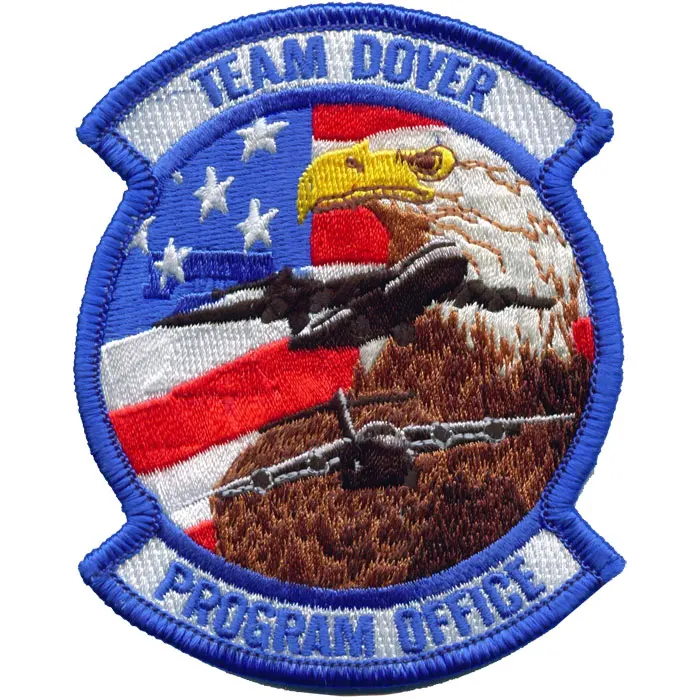 

Custom Embroidery Bald Eagle US Flag Embroidered Iron On Patch - American America Patriotic can be customized with your logo