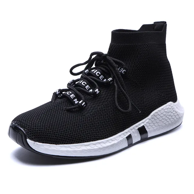 Onke Spring Autumn Mens Running Shoes High Ankle Sports Shoes for Male