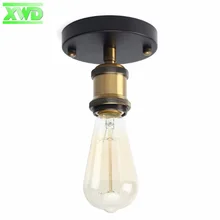 Vintage Iron Single Head Ceiling Lamp E27 110 240V Coffee House Mall Foyer Bookstore Club Indoor