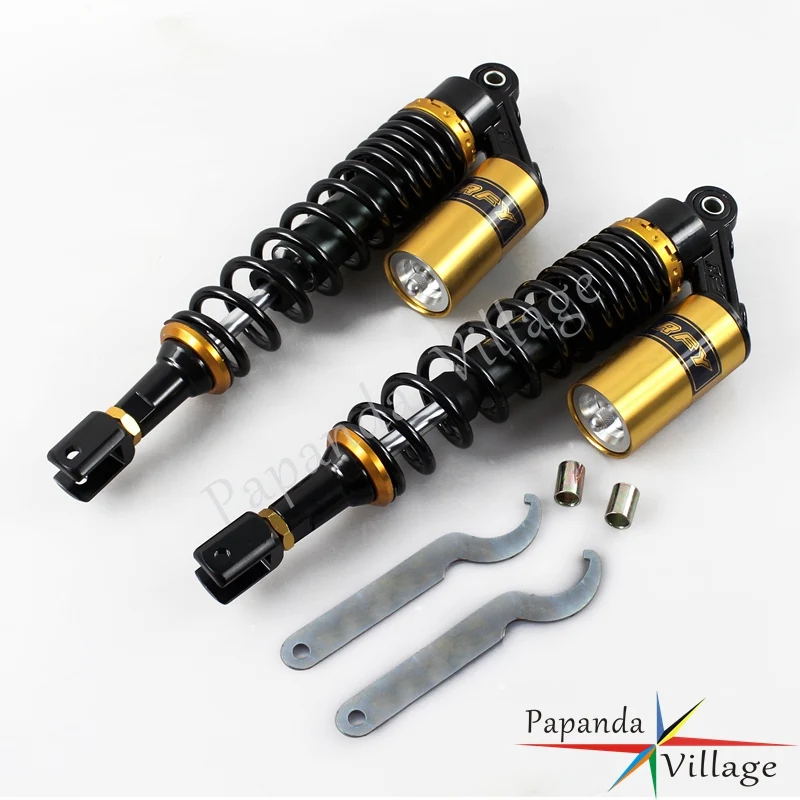 

Motorcycles 14.5" Golden Rear Shock Absorbers Suspension Clevis For Suzuki Honda Kawasaki Yamaha Scooter