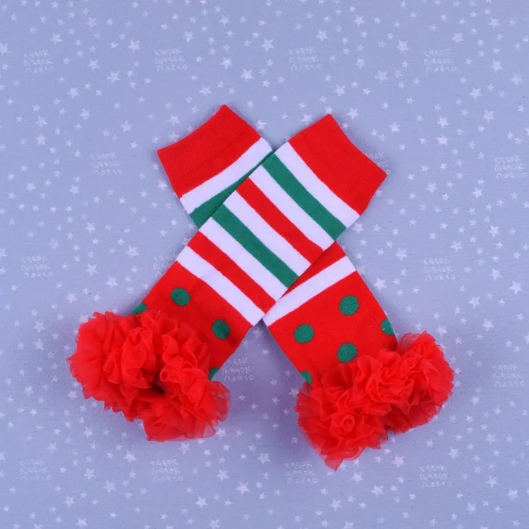 20styles Father Christmas Leg Warmers Baby Girls Boys Leggings infant