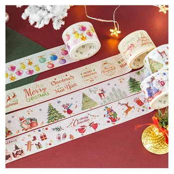 

3cm*5m Christmas Tree Elk Deer Washi Tape Decorative Adhesive Tape DIY Scrapbooking Sticker Label