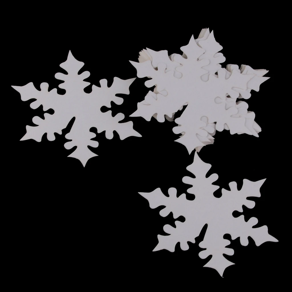 New 50pcs Snowflake Wine Table Glass Table Place Cards Xmas Wedding Beach Party Decor Favor Christmas Decoration Accessories
