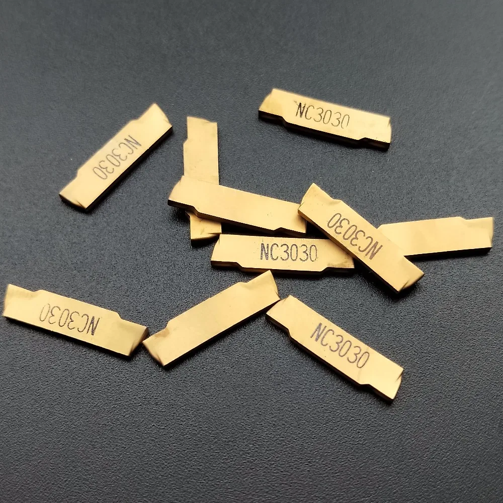 

10pcs MGMN150-G NC3030 grooving carbide inserts MGMN 150 high quality lathe cutter turning tool Parting and grooving blade