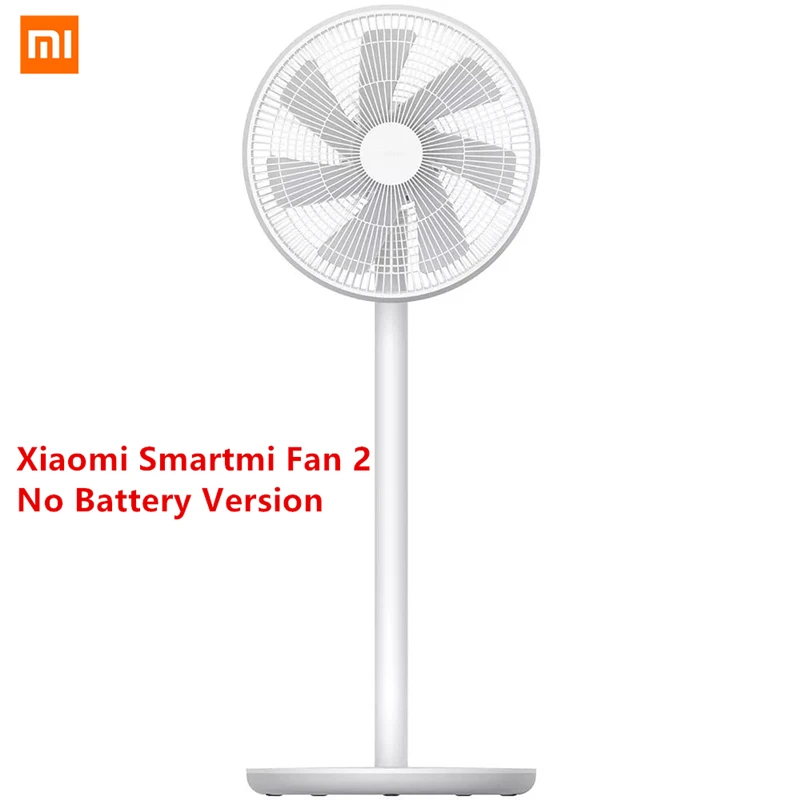 Mi jia Smart mi Fan 2/2S беспроводной умный естественный ветер DC преобразователь частоты напольный вентилятор 2800 мАч батарея mi jia приложение дистанционное управление - Цвет: No Battery CN Plug