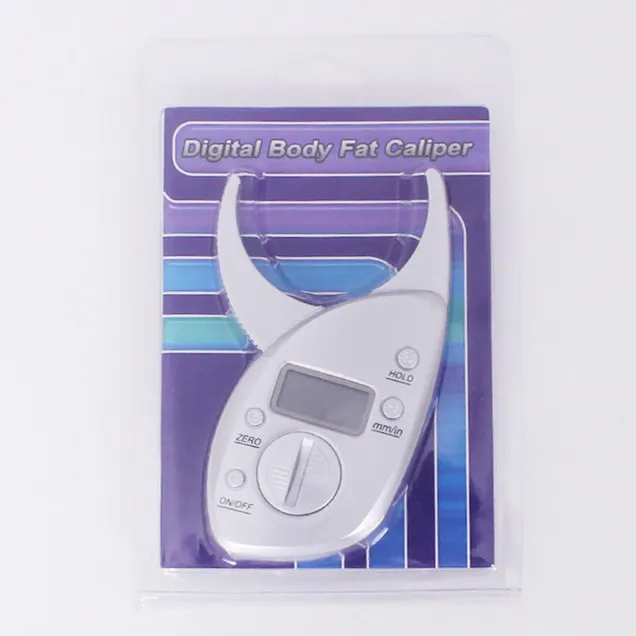 Electronic Digital Body Fat Caliper Portable Fat Measuring Ruler Fat