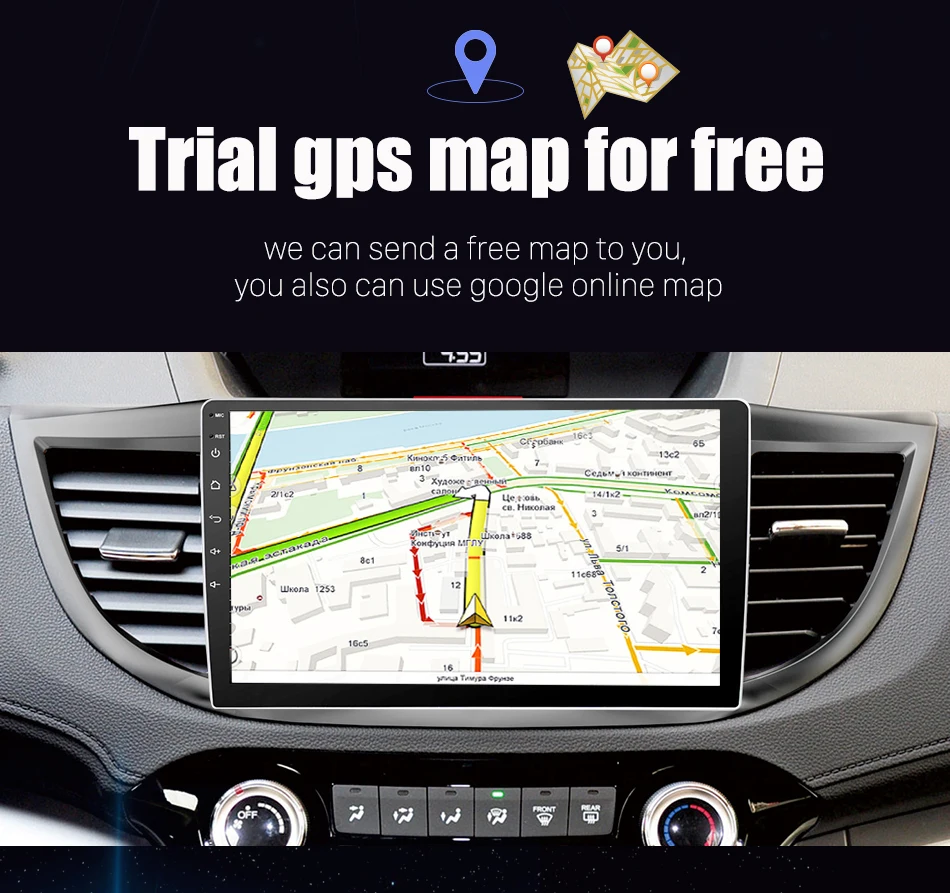 Flash Deal Eunavi 10.1" Android 8.1 8 core gps multimedia player For Honda CR-V CRV 2012-2016 car navigation raido video audio player 2 din 8