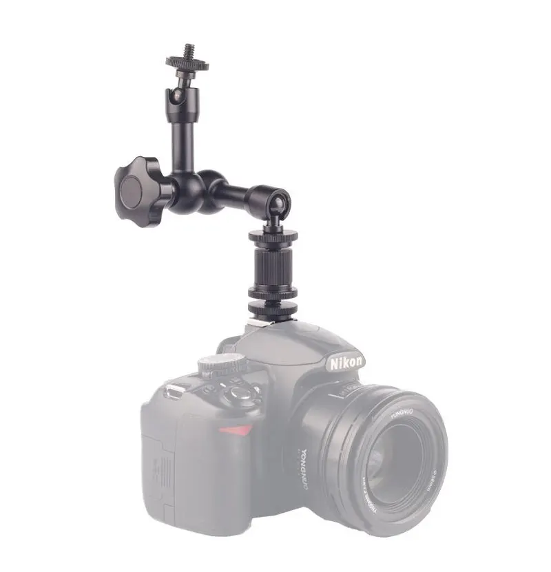 7 Inch Adjustable Friction Articulating Magic Arm + Super Clamp for DSLR LCD Monitor LED Flash Light Camera Accessories (7)
