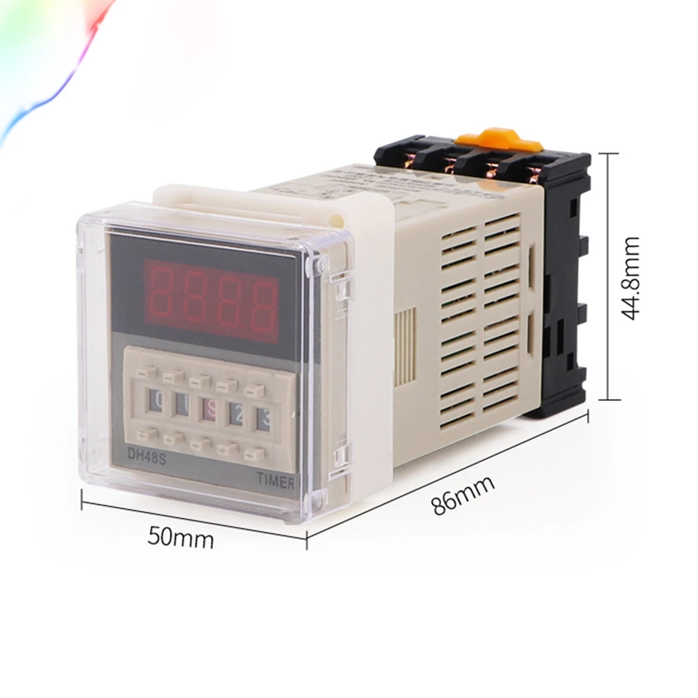 DH48S 1Z 12V 24V 110V 220V AC Цифровое реле таймера на задержке 8 контактов сброс SPDT/Функция
