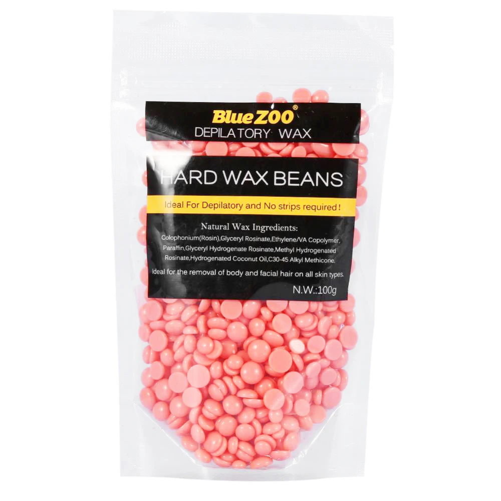 Воск Твердый для депиляции розовым бикини 100 г|hard wax beans|wax beanshard |
