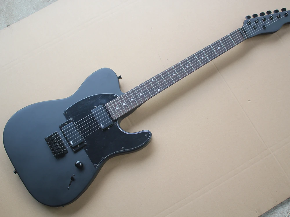 

Matte Black Electric Guitar with JIMI ROOT Signature,Black Pickguard,Rosewood Fretboard,offering customized services