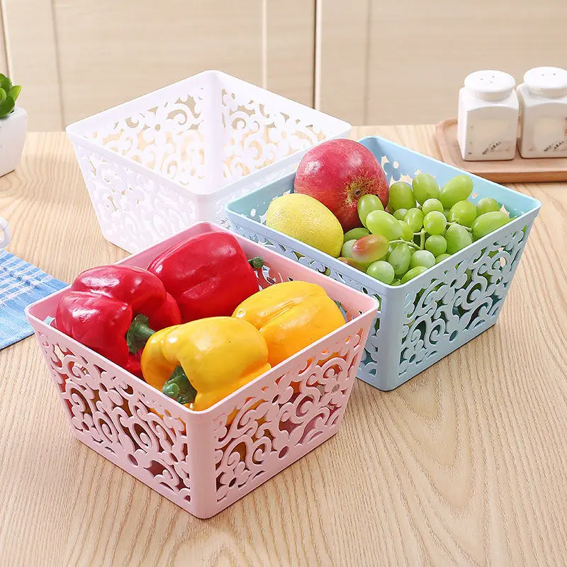 Fruit plate Storage box Hollow Receiving basket Originality Flower