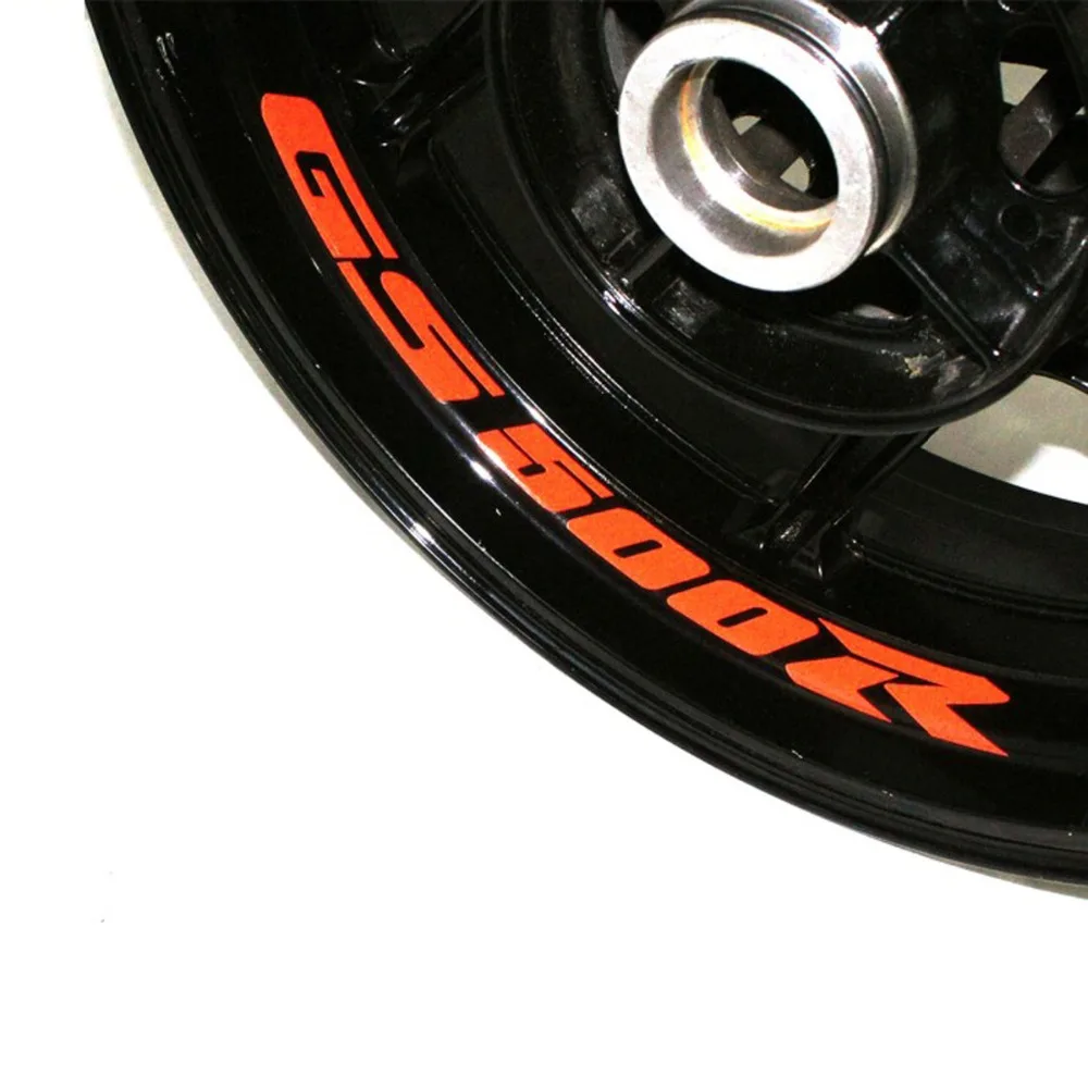 

A set of 8pcs high quality motorcycle wheel decals waterproof Reflective stickers rim stripes For BMW GS 500R GS500R GS500 R
