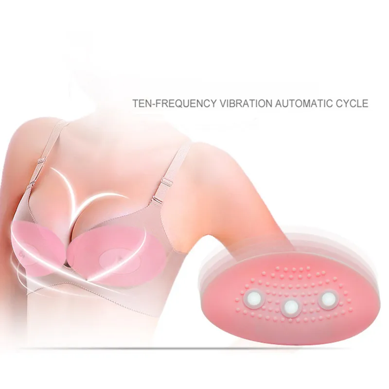 EMS беспроводной Электрический массажер для увеличения груди, невидимый Массажный коврик для груди, увеличивающая провисание, накладная грудь, массажер для ухода за грудью