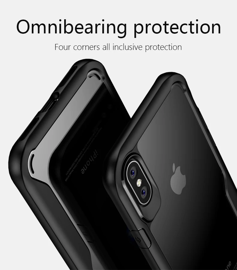 LUPHIE противоударный защитный чехол для iPhone 11 Pro Max XR 8 7 Plus Прозрачный чехол для iPhone 6 6S Plus XS Max роскошный силиконовый чехол