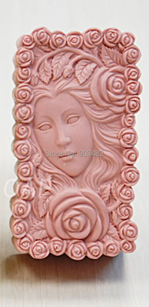 

The Flower Child Lunlun Girl Silicone Soap mold 3d Handmade silicone mould DIY Craft molds S173