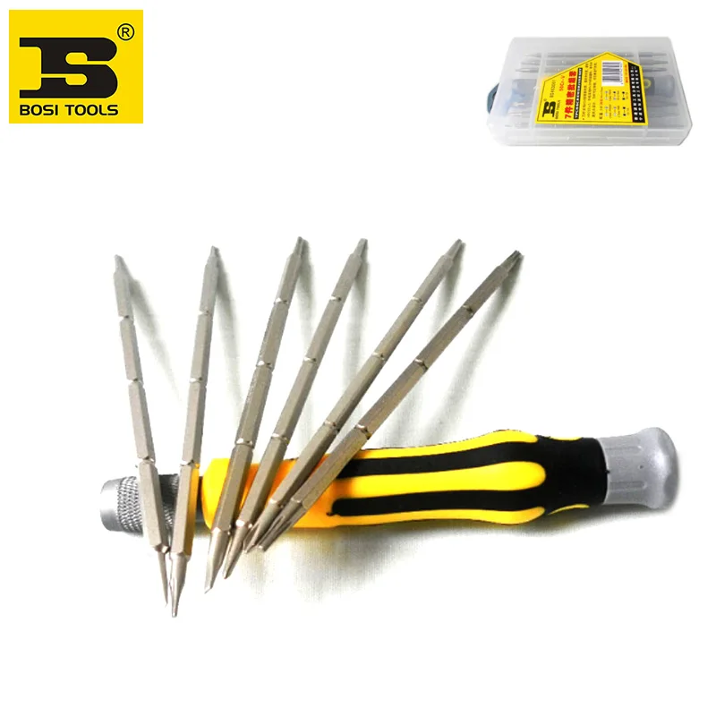 

free shipping BOSI 7PC double-head snap on screwdrivers set