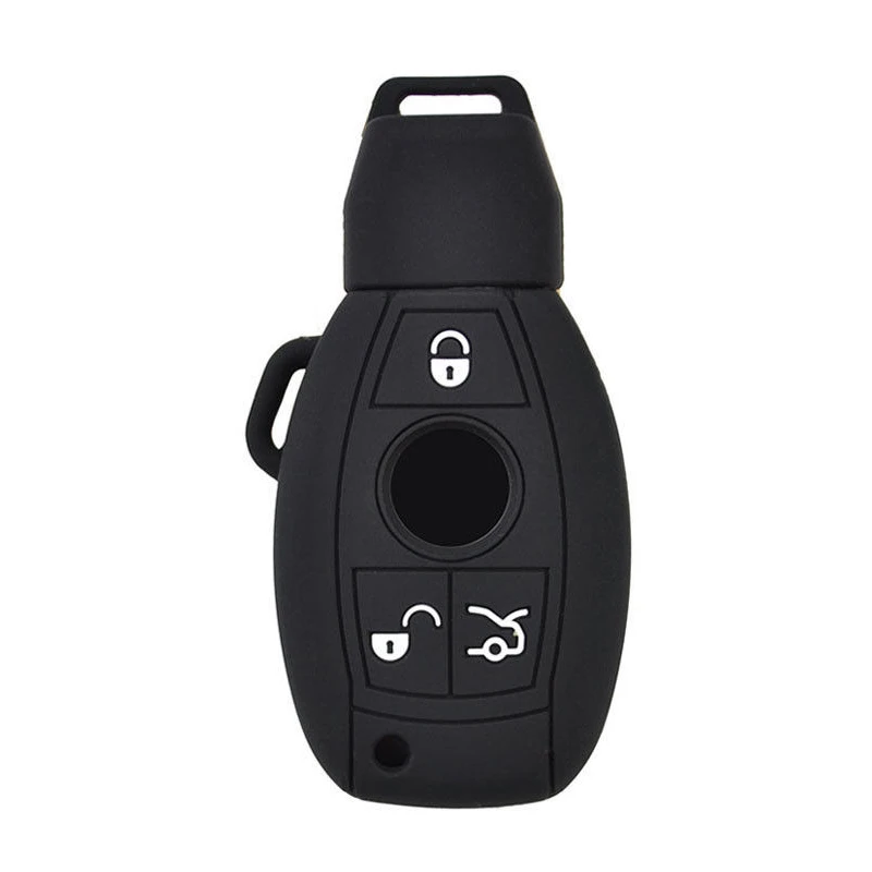 MAYITR 3 Button Durable Silicone Remote Key Case Cover For Mercedes Benz W203 W211 CLK C180 E200 AMG C E S Class