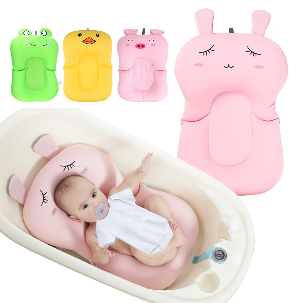 Baby bath tub Newborn Baby Foldable Baby bath tub pad & chair & shelf newborn bathtub seat infant support Cushion mat bath mat