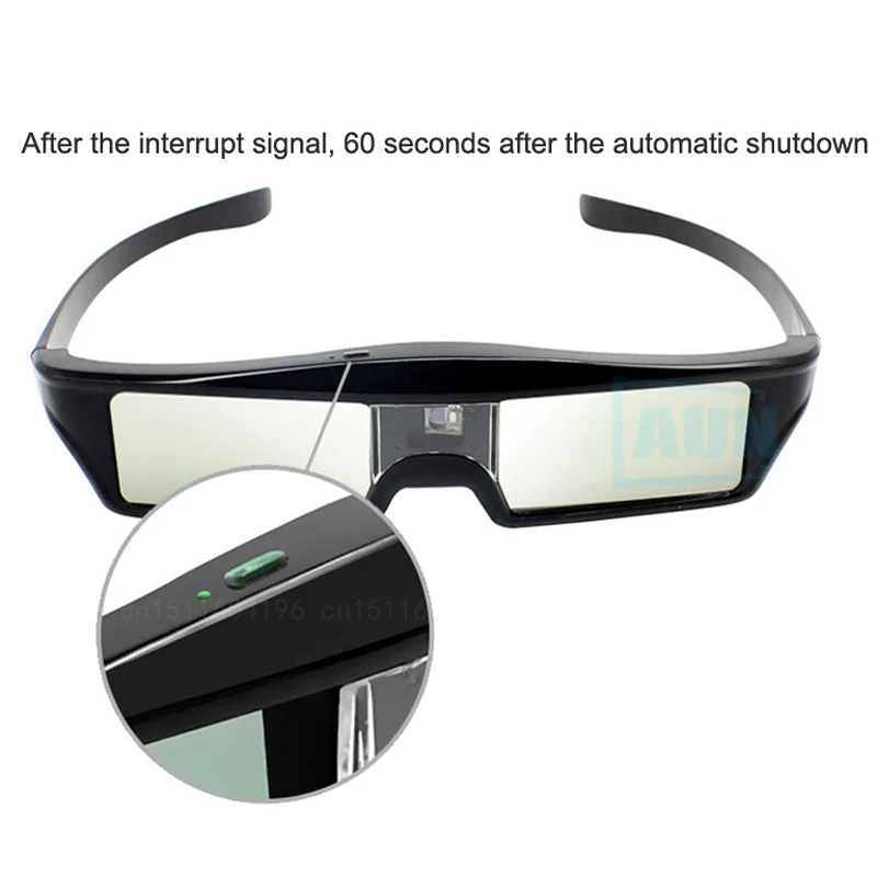 VIVIBRIGHT lcd активные 3D очки встроенный литиевый аккумулятор. Очки для затвора