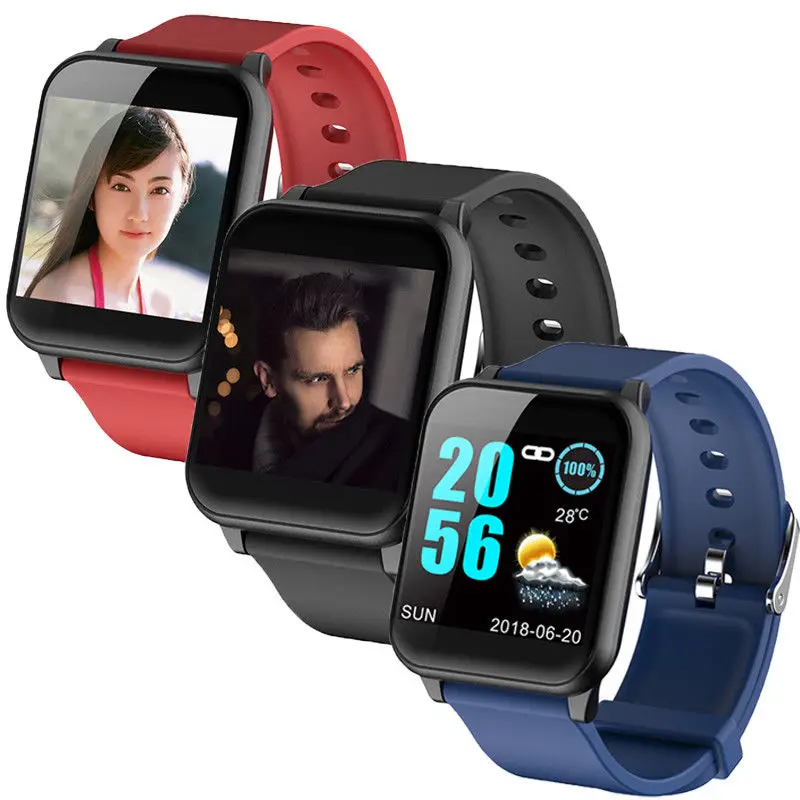 Смарт-часы Цвет Экран Z02 спортивная мода Smart пульсометр нажмите сообщение Фитнес трекер Водонепроницаемый смарт-браслет