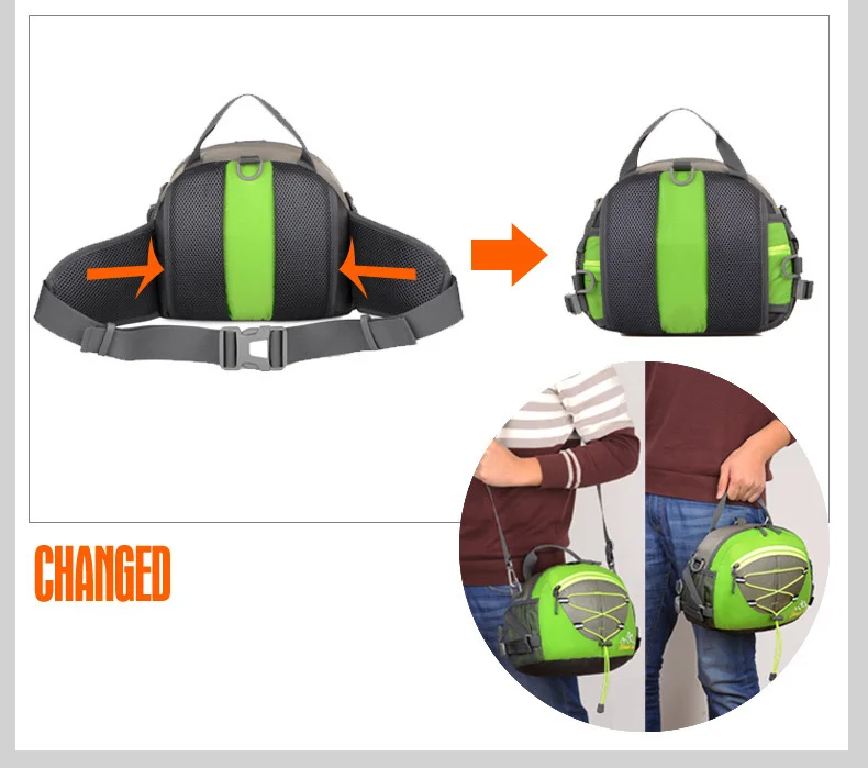 TOPTETN Многофункциональный рюкзак для занятий спортом, велоспортом, велоспортом, для активного отдыха, сумки для экскурсий, для женщин и мужчин, поясная сумка, нейлон, водонепроницаемый, прочный