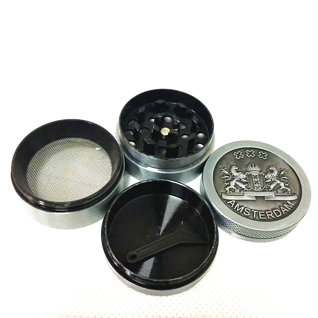 

Hot Sale Design Mini 4 Parts Grinder Weed Herb Grinder Smoke Tobacco Hand Muller Diameter 40mm