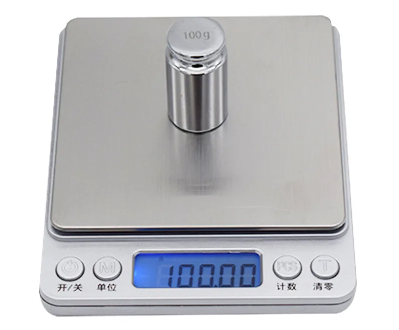 Digital Kitchen Scale Mini Pocket Stainless Steel High Precision Jewelry Electronic Balance Weight Gold Grams