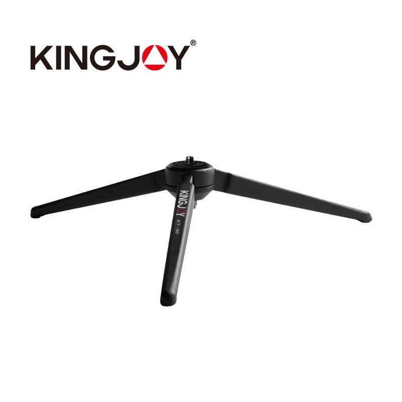 

Kingjoy KT-30 Mini Aluminum Wearable High Quality Portable Tabletop DSLR Digital Camera Tripod for Supporting Selfie Stick 1/4"