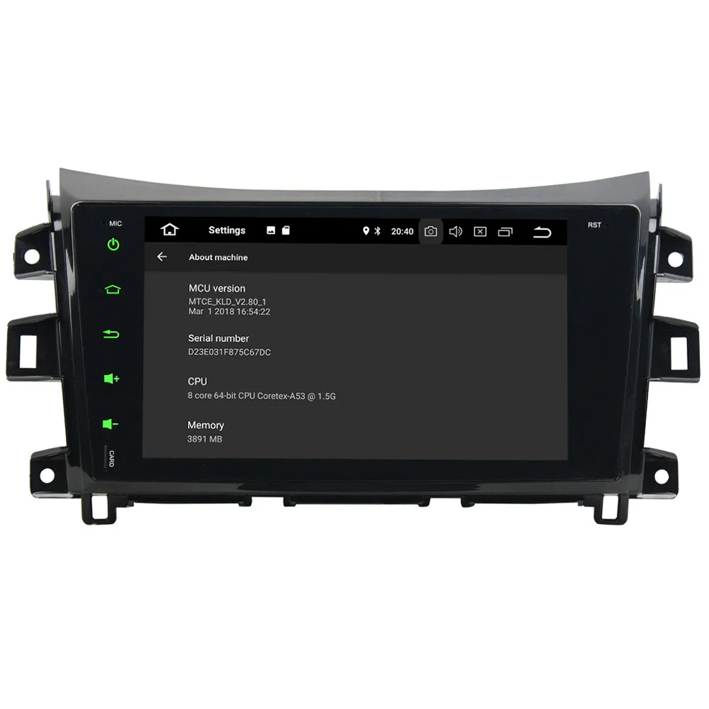 Top KLYDE 9" IPS 4G Android 8 7.1 Octa Core 4GB RAM 32GB ROM Car DVD Player Radio Stereo Head Unit For Nissan Navara NP300 2014-2018 2