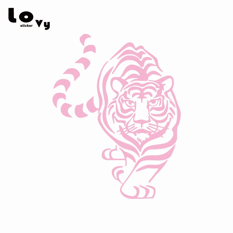 Tiger Cinyl забавная наклейка для автомобилей мультяшная автомобиля с животными