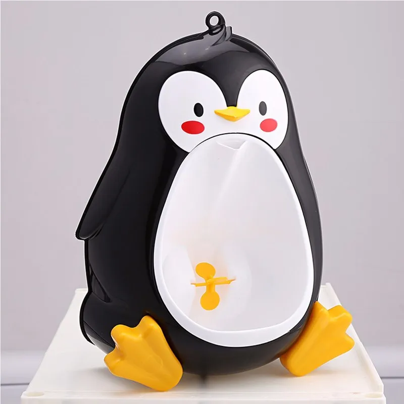 Пингвин для маленьких мальчиков писуар приучение к горшку дети Писсуар для младенцев ванная комната моча тренажер зеленый, синий, черный