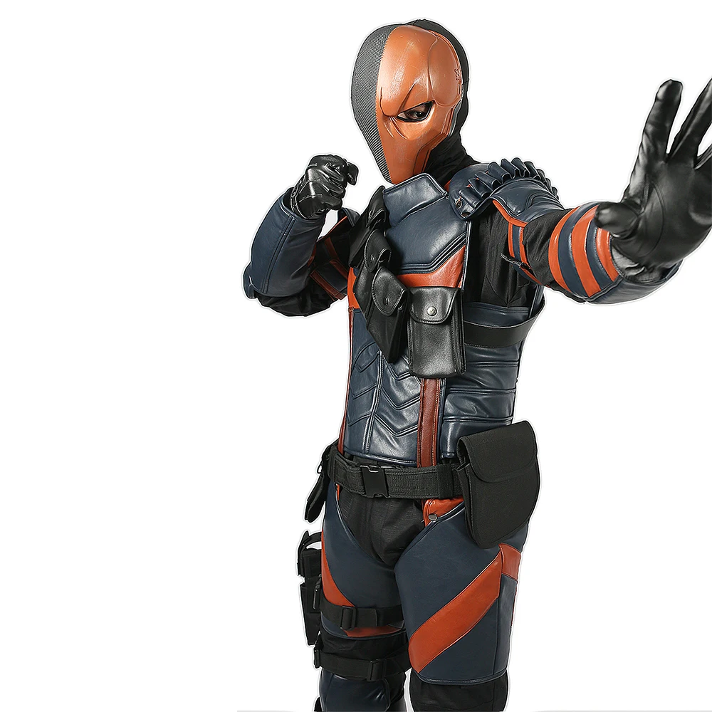 XCOSER Deathstroke костюм Бэтмен Аркхэм Рыцарь Косплей Делюкс из искусственной кожи доспехи наряды супергероя костюм Хэллоуин костюм для мужчин