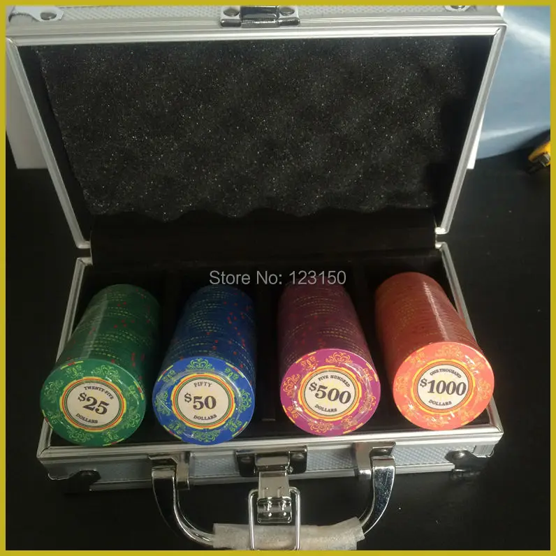 CP-002(а) фишки для покера в казино керамические, набор фишек 100 шт