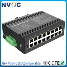 10/100/1000 м 16 Порты и разъёмы RJ45 неуправляемый промышленный волоконно-оптический аудио-видео конвертер, 16 Порты и разъёмы 1000 м неуправляемый промышленный Ethernet коммутатор