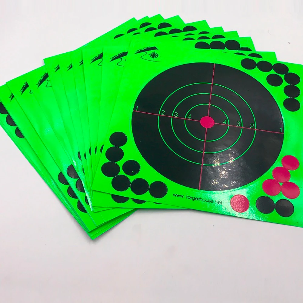 8 "X 8" Self Adhesive Spray Guns and Reactive Shooting Target Adhesives