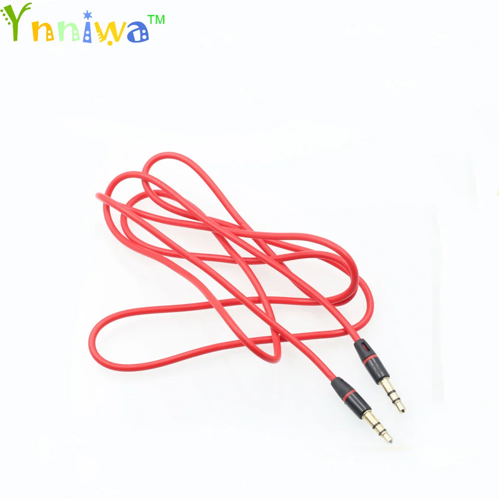 100pcs lot 3 5mm Audio Cable To 3 5 mm Male To Male Extension Cable Aux Jack to Jack Gold Plated Cable For Headphone Speaker