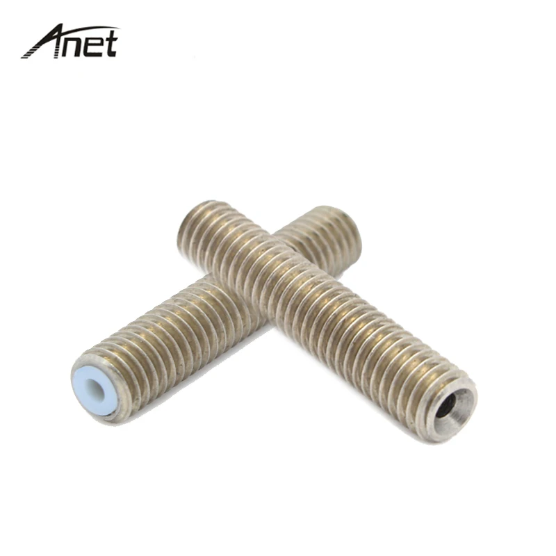 Anet 2pcs 3D Printer Accessories M6 30 Teflon Tube Parts Throat PTFE Pipe For 1 75mm