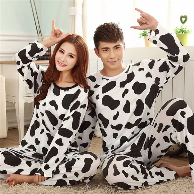 New Listing 2016 Spring And Autumn Long Sleeve Lovers Pajamas Sets Carton C...