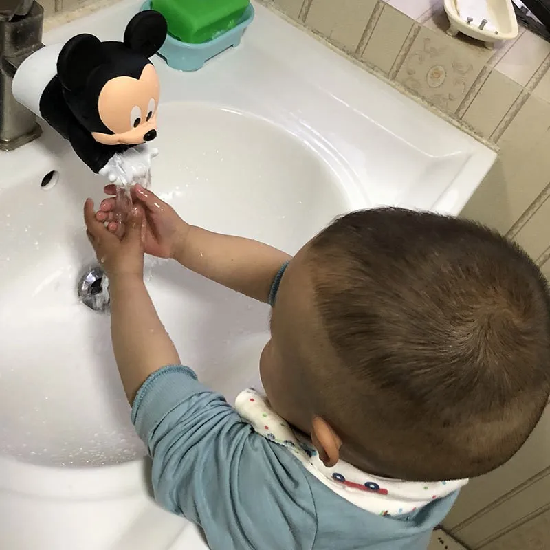 

Faucet Extender Cartoon Sink Handle Extension Toddler Kid Bathroom Children Hand Wash Tools Extension of The Water Trough X
