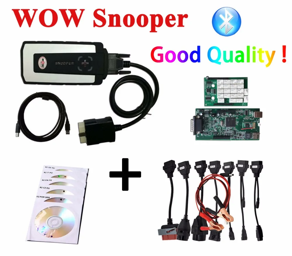 

2019 WOW Snooper Bluetooth WOW Wurth New VCI vd ds150e cdp autocome WOW CDP Pro plus OBD2 Scanner for delphis Diagnostic Tool