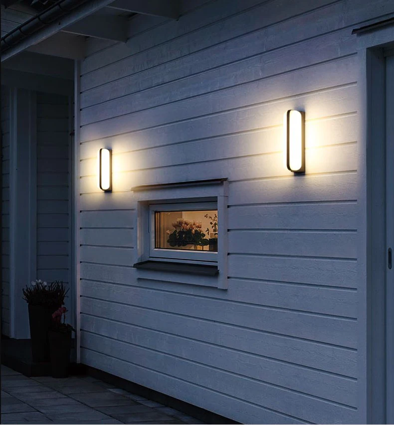WECUS) светодиодный настенный светильник для улицы, водонепроницаемый, для крыльца, сада, настенный светильник для дома, бра, для помещений, декоративный светильник, алюминиевый AC85-265V