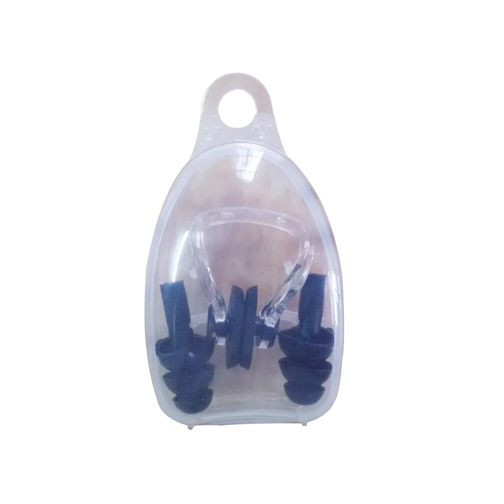 

New Arrival Men Women Portable EVA Swimming Diving Ear Plug Nasal Splint Nose Clip Set Outdoor Sports Swim Safety Equipment