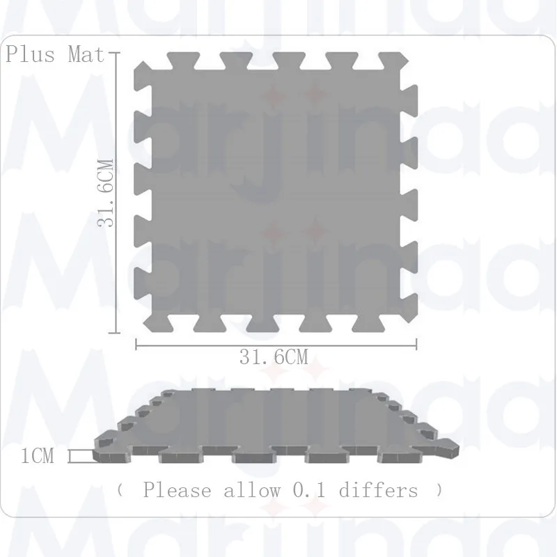 Marjinaa Детские EVA пены игровой коврик-головоломка/20 или 30/лот Блокировка упражнений плитки пол ковер для ребенка, 1 см толщиной