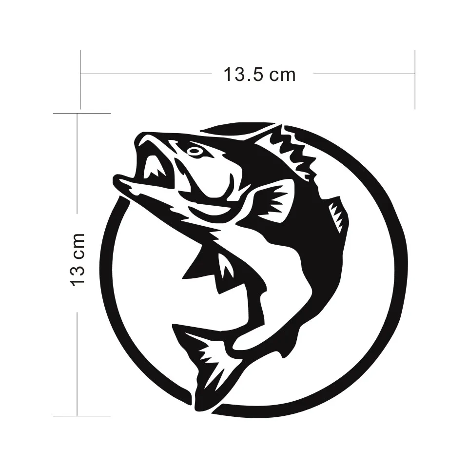 Cunymagos Fishing Hunting Sports Fish Animal Car Sticker Window Decoration Vinyl Decal Motorcycle Sticker Car Styling 13 (2)